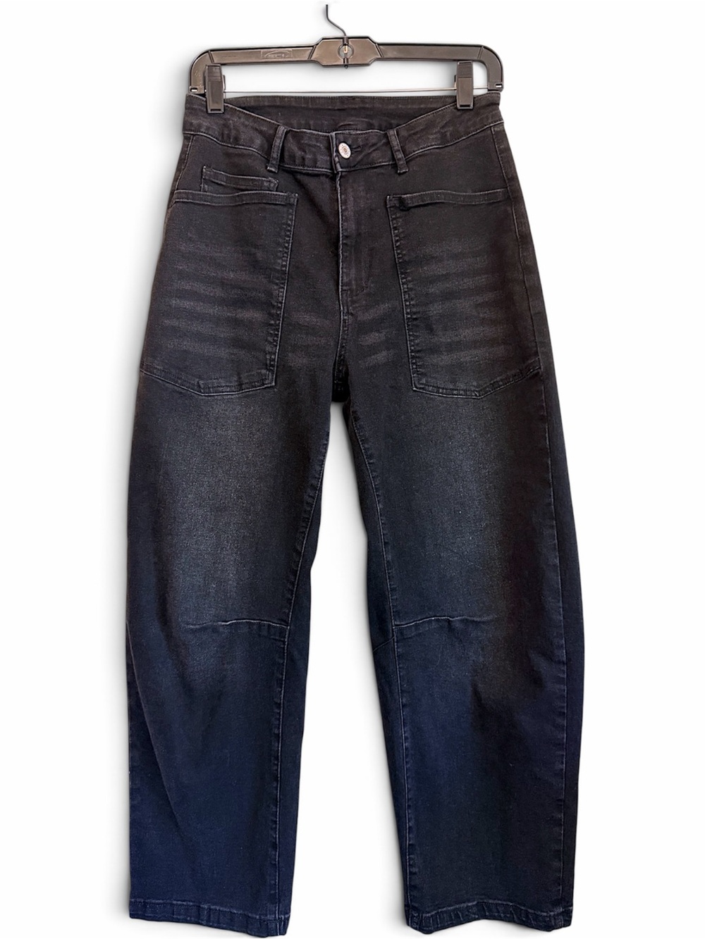 Barrell Jeans, black faded, stretchy size 10 (M/L) 29-30